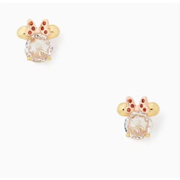 Disney x Kate Spade NEW earrings -  Minnie Mouse clear - Picture 3 of 12